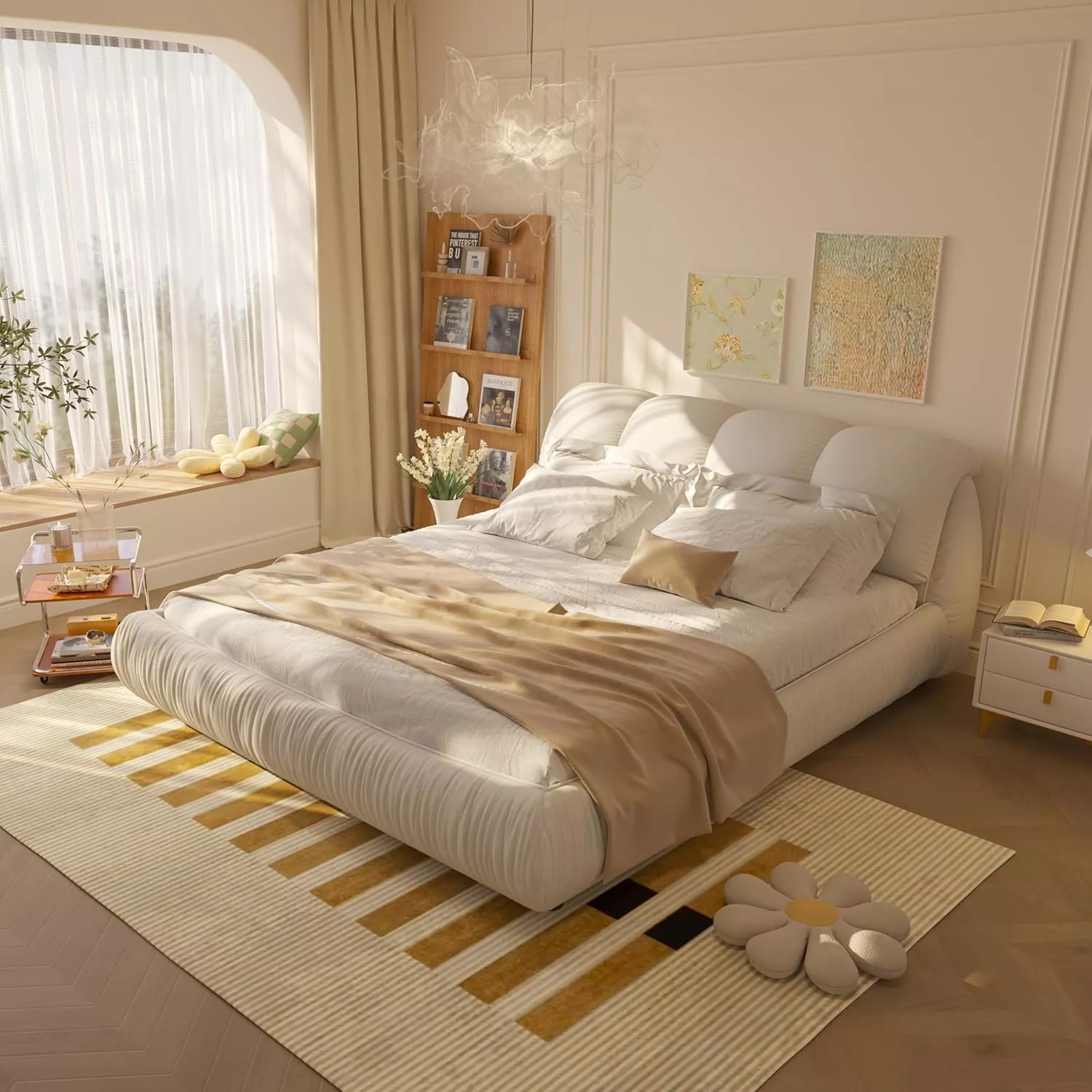 Luxury King Size Upholstered Platform Bed Review 1 Luxury King Size Upholstered Platform Bed